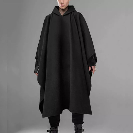 Fashion Men's Hooded Cloak Coat
