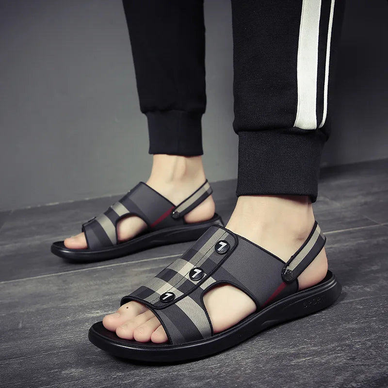 2021 Men Summer Homme Flat Sandals Anti-Slip Slipper