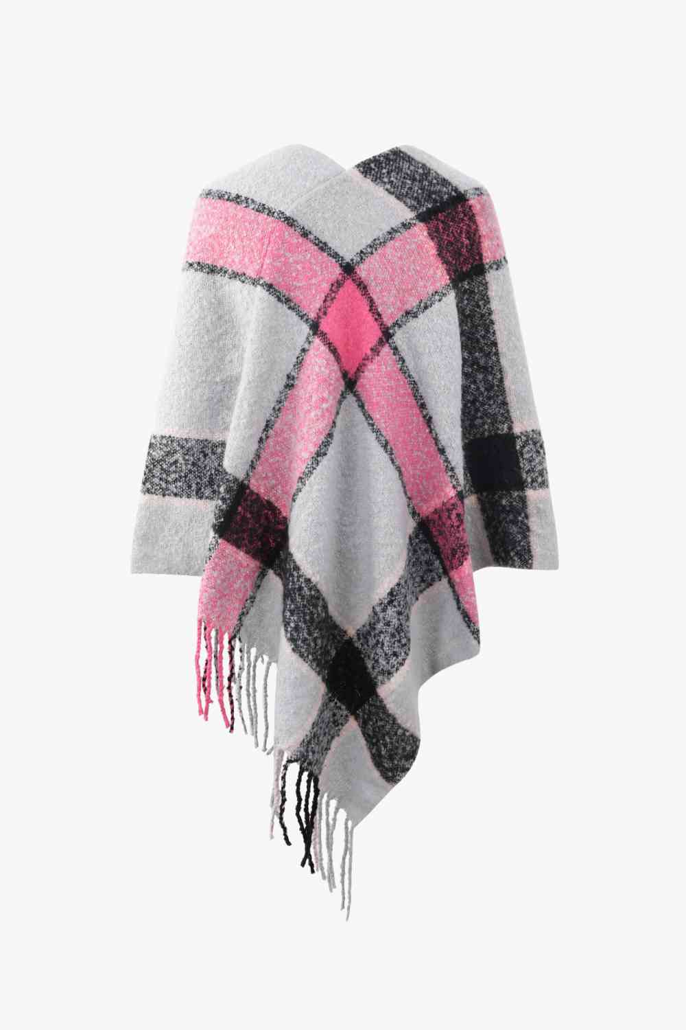 Major Plaid Poncho